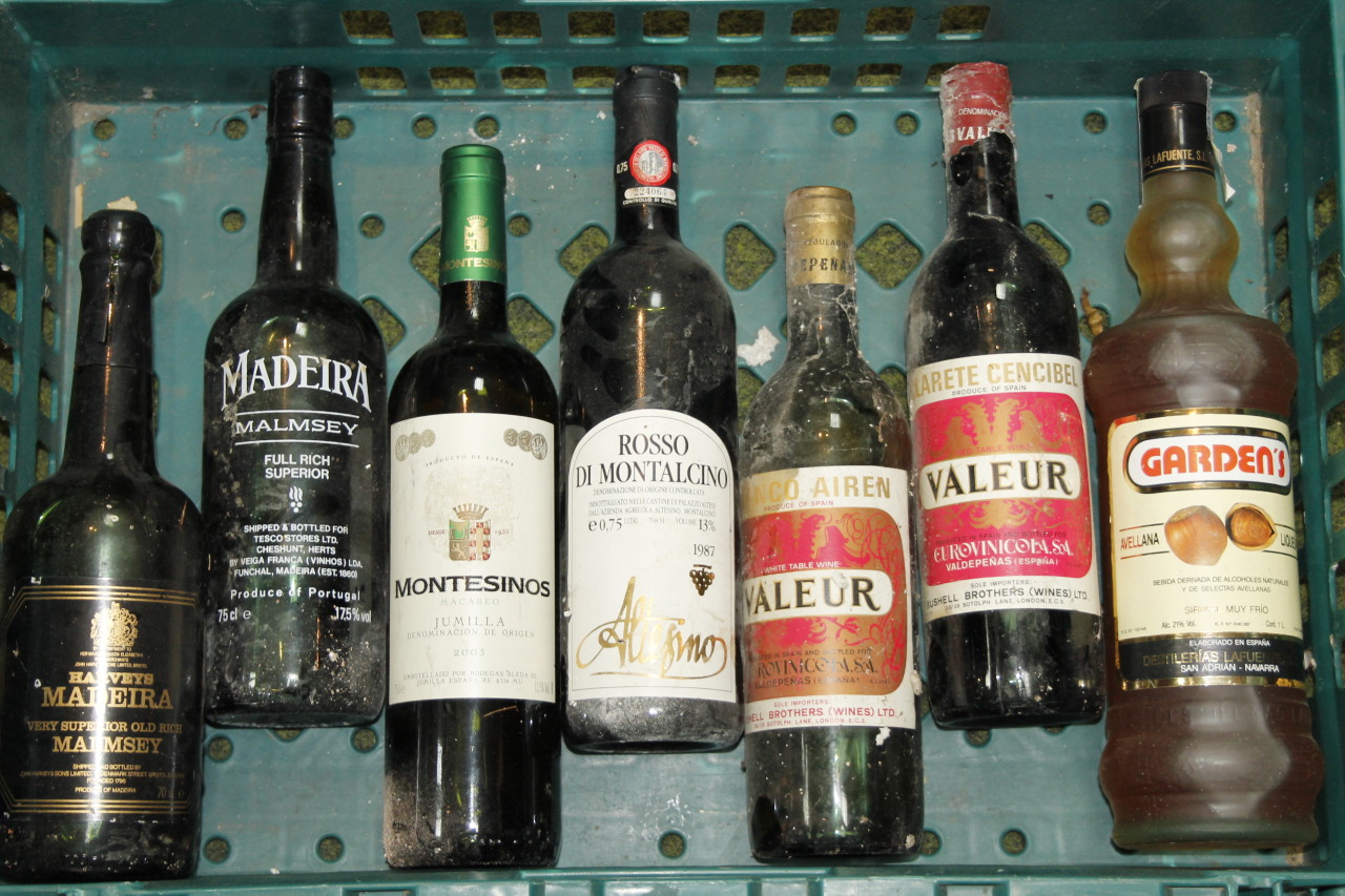 Appraisal: Various alcohol to include Maderia Malmsey Full Rich Superior port