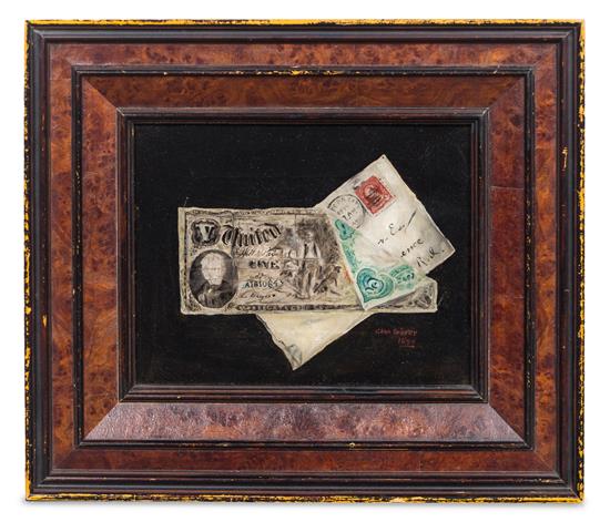 Appraisal: Sale Lot Charles Guyer American th Century Five Dollar Bill