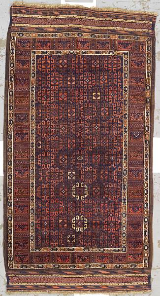 Appraisal: A Belouch rug Afghanistan early th century size approximately ft