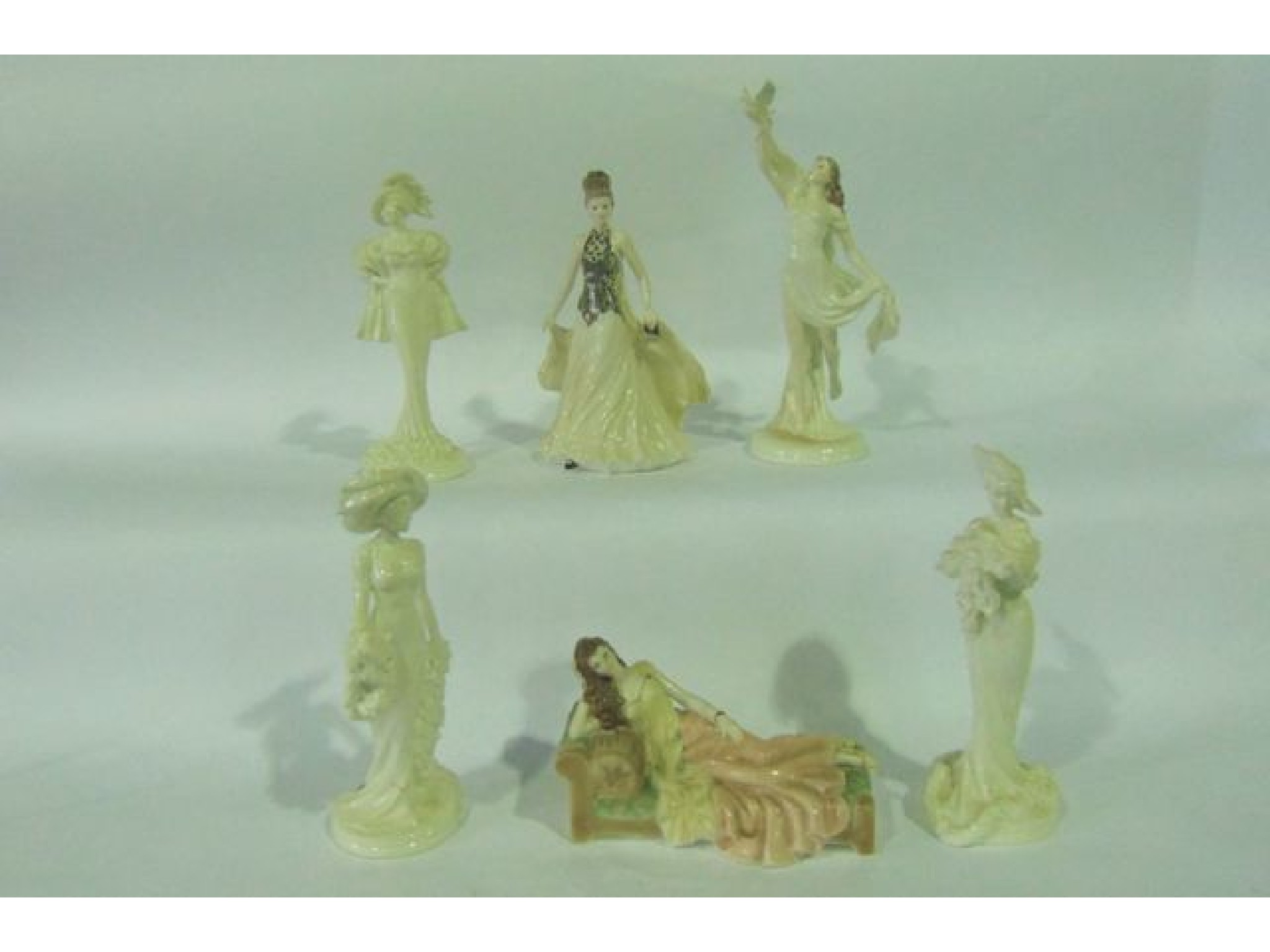 Appraisal: A collection of Royal Worcester figures of female characters including