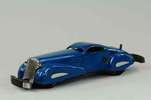 Appraisal: THE ''MARVEL CAR'' Marx Toys lithographed tin done in blue