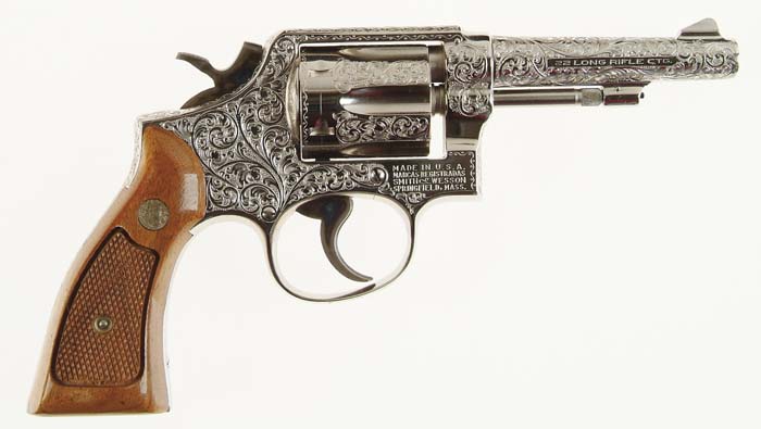 Appraisal: SPECIAL ORDER FACTORY ENGRAVED SMITH WESSON MODEL POSTAL SERVICE REVOLVER