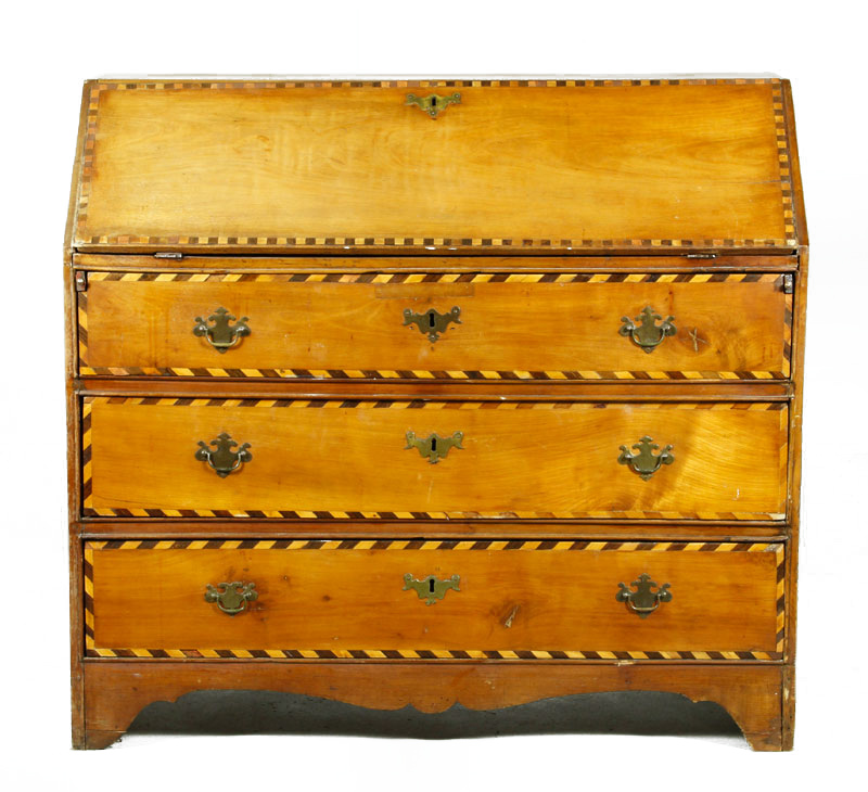 Appraisal: - Late th Early th C Chippendale Slant Lid Desk