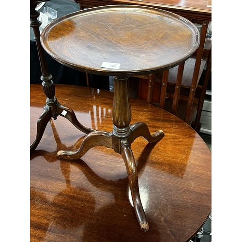 Appraisal: Antique cedar wine or lamp table approx cm H x