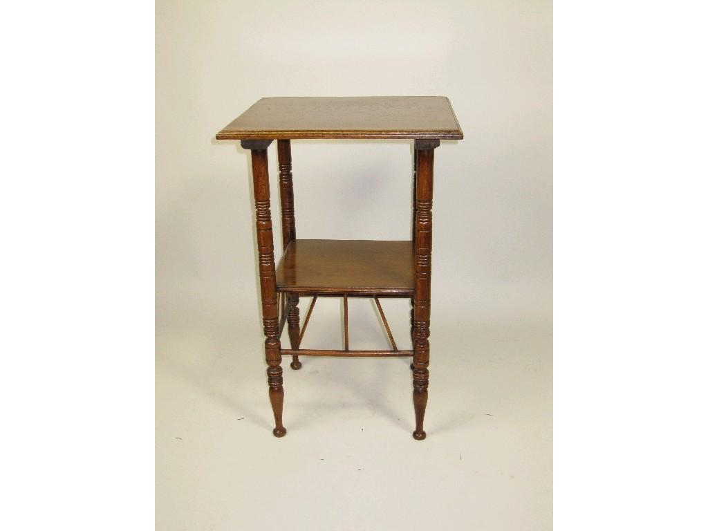 Appraisal: A mahogany Arts and Crafts Occasional Table in the Godwin