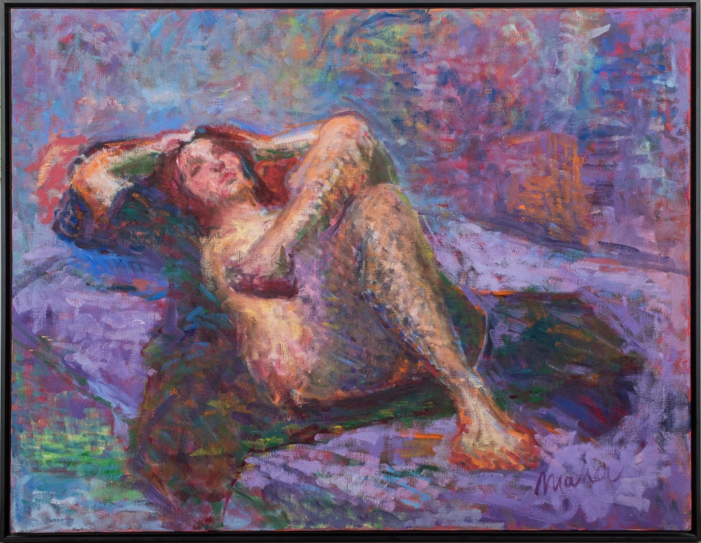 Appraisal: JAMES PATRICK MAHER NUDE WOMAN OIL ON CANVAS Oil on