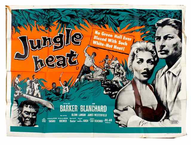 Appraisal: JUNGLE HEAT United Artists adventure starring Lex Barker British quad