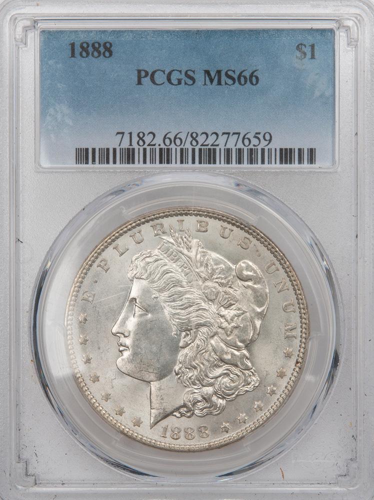 Appraisal: MORGAN SILVER DOLLAR PCGS MS An Philadelphia Morgan silver dollar