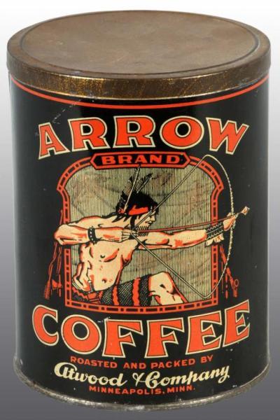 Appraisal: Arrow Brand Coffee Tin Description Manufactured by the Atwood and