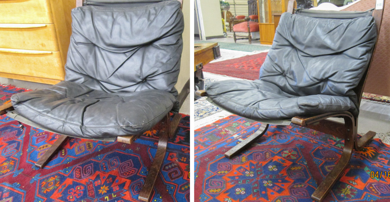 Appraisal: A PAIR OF NORWEGIAN MID-CENTURY MODERN SIESTA CHAIRS Ingmar Relling