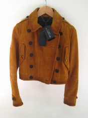 Appraisal: BURBERRY Prorsum a lady's tan leather jacket size