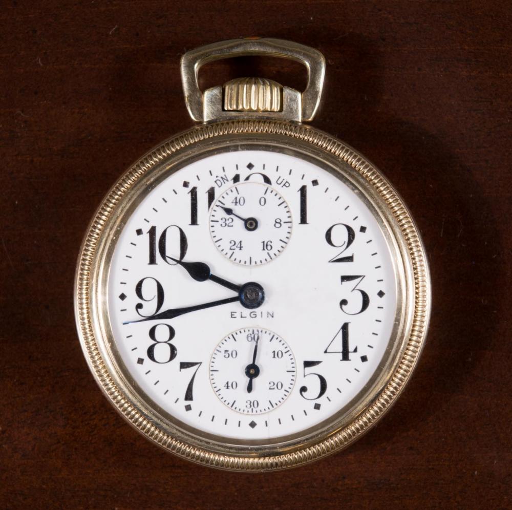 Appraisal: ELGIN B W RAYMOND OPEN FACE POCKET WATCH model having