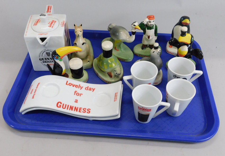 Appraisal: A quantity of Guinness memorabilia to include various advertising figures