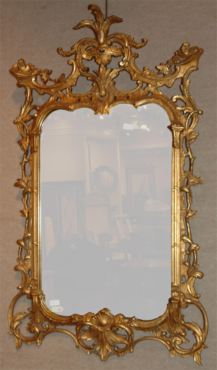 Appraisal: George II Style Gilt-Wood Mirror Estimate -