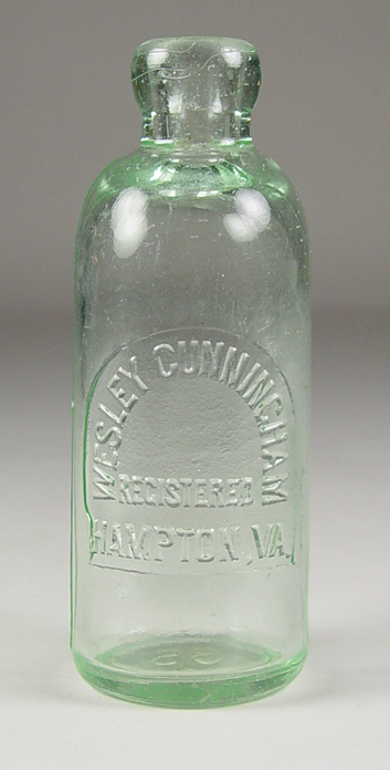 Appraisal: Hutchinson Soda Bottle Circa - Tombstone strike plate marked Wesley