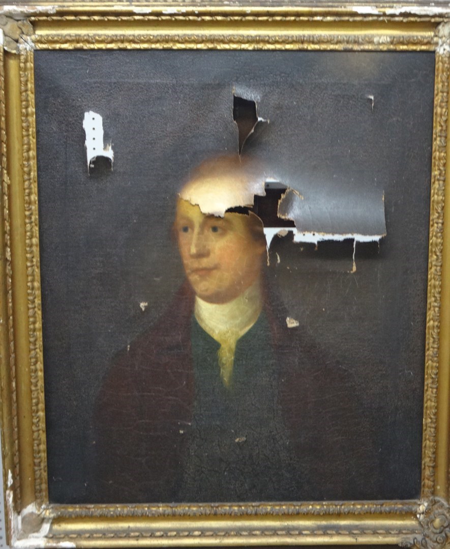 Appraisal: After Johan Zoffany Portrait of Edward Haistwell oil on canvas