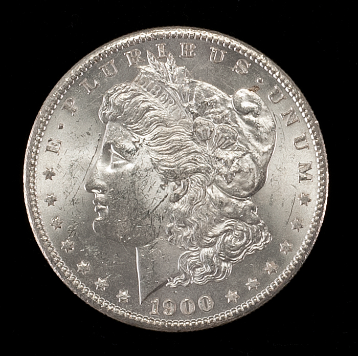 Appraisal: -S U S MORGAN SILVER DOLLAR Pin Wheeling Mint Luster