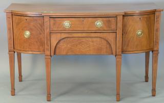 Appraisal: Continental mahogany inlaid sideboard Continental mahogany inlaid sideboard