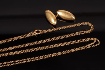 Appraisal: A ct gold fine link long chain approximately g and