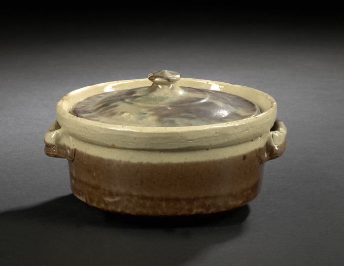 Appraisal: French Provincial Earthenware Terrine early th century of circular form