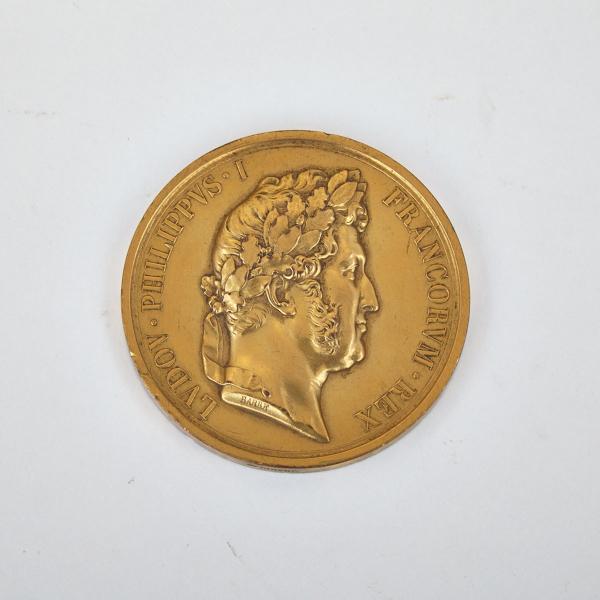 Appraisal: French Gilt Copper Medal Commemorating the Paris Funeral of Napoleon