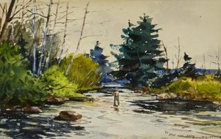 Appraisal: Milton C Weiler - Two Watercolorseach signed M C Weiler