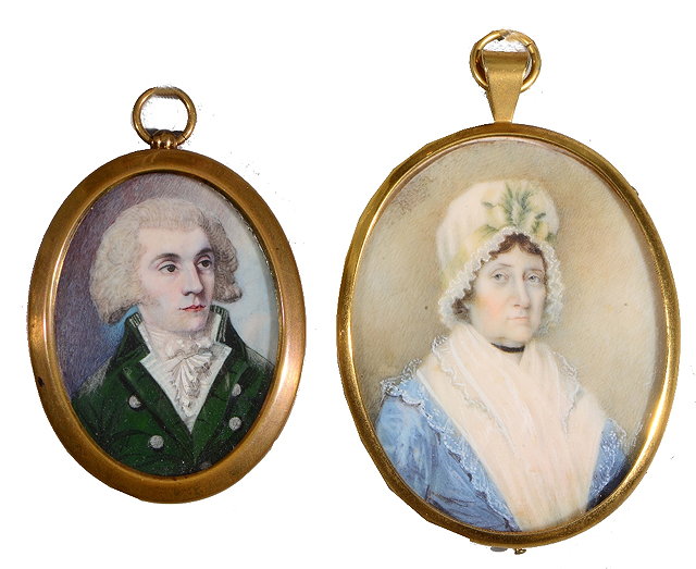 Appraisal: ENGLISH SCHOOL TH CENTURY A miniature oval portrait of a