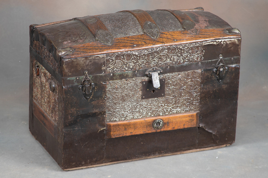 Appraisal: Unique and very desirable antique Dome top Trunk w X