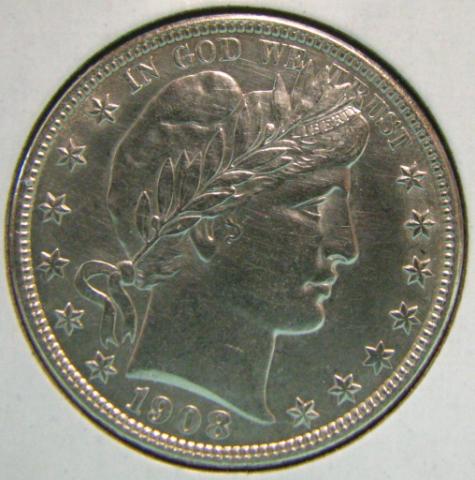 Appraisal: -D Barber Half Dollar almost uncirculated and sharp