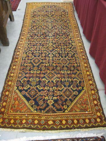 Appraisal: Mahal Persian Handmade Runner overall stylized floral on deep blue