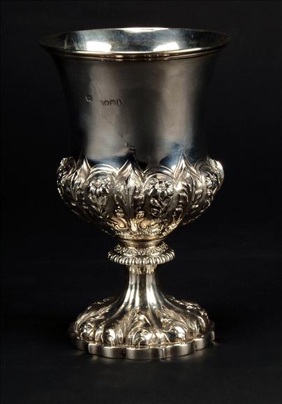 Appraisal: A William IV silver cup by Edward Edward junior John