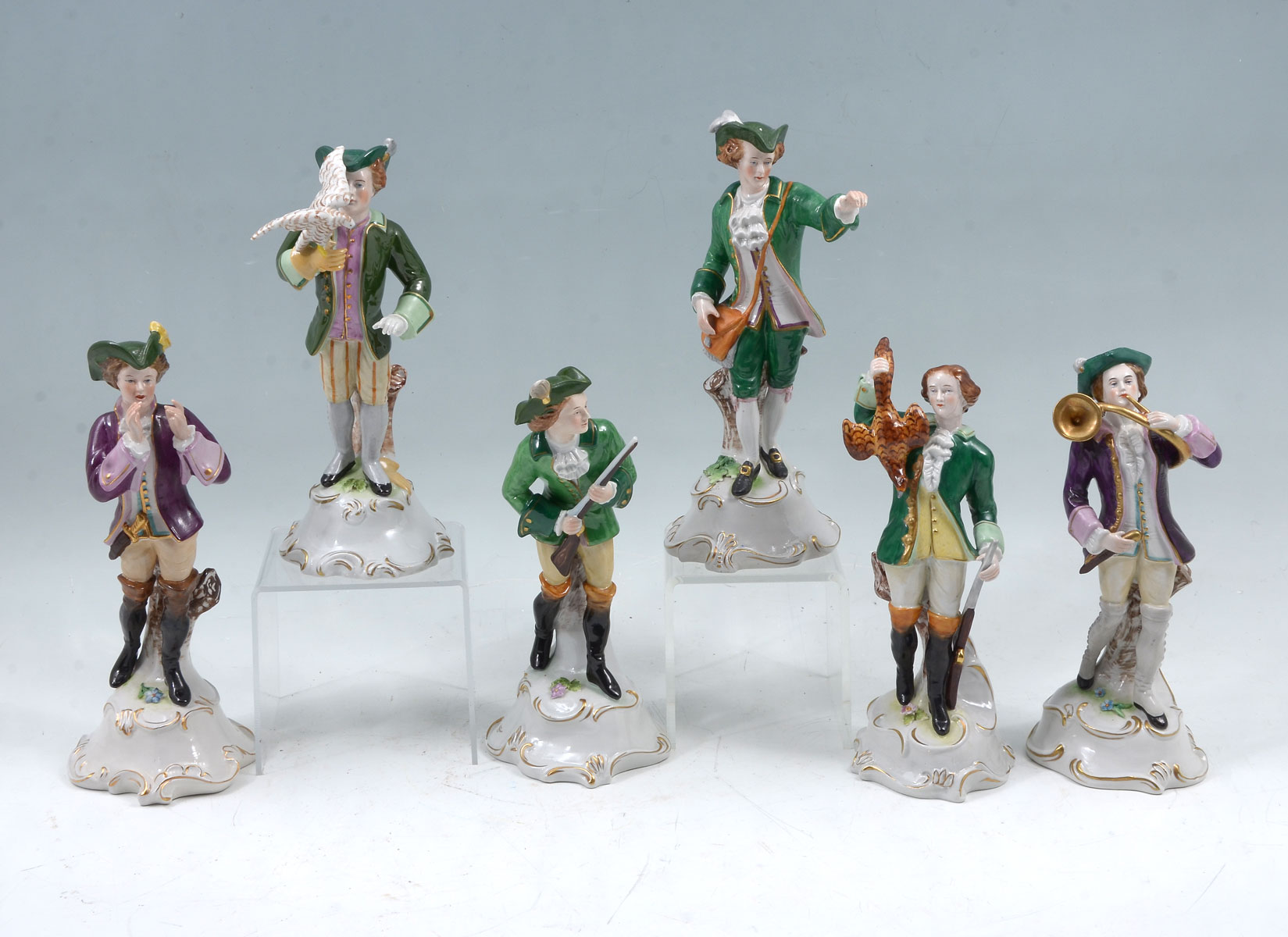 Appraisal: SCHEIBE-ALSBACH PORCELAIN FIGURES - German porcelain figures by Scheibe-Alsbach Consecutively