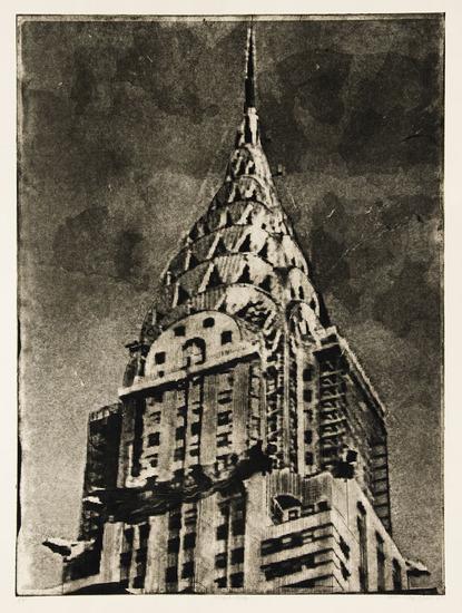 Appraisal: Esteban ChavezTwo photo etchings Chrysler Building signed titled and dated