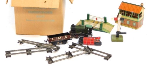 Appraisal: A group of Hornby O gauge including a locomotive wagons