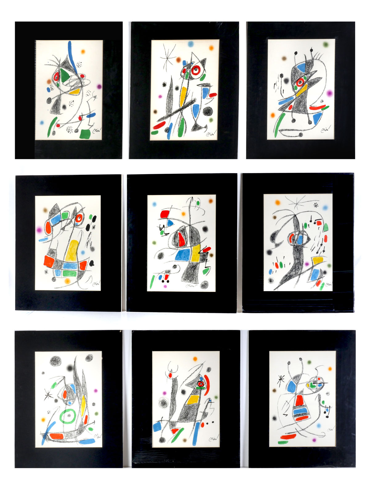 Appraisal: MIRO Joan Spanish - Nine Lithographs from the Suite that