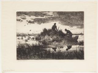 Appraisal: Frank W Benson - Duck Blind signed Frank W Benson