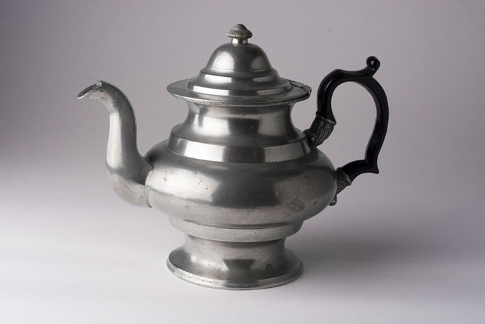 Appraisal: PEWTER TEAPOT JOSIAH DANFORTH - Middletown Connecticut circa - Maker's