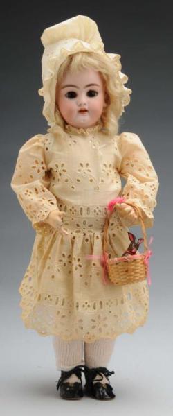 Appraisal: S H Dep Girl Doll Description Germany Ca Bisque socket