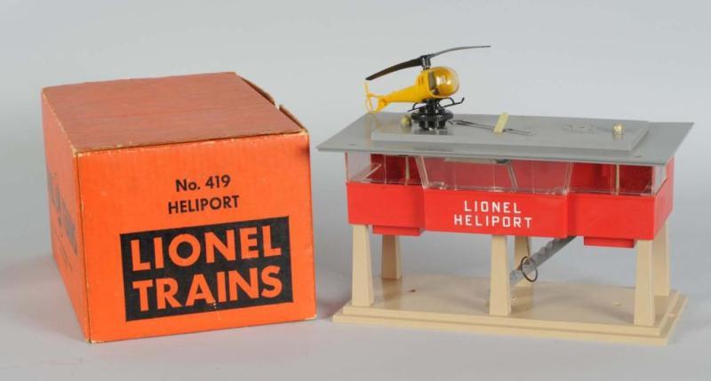 Appraisal: Lionel No Heliport in OB Description Post-war Includes original box