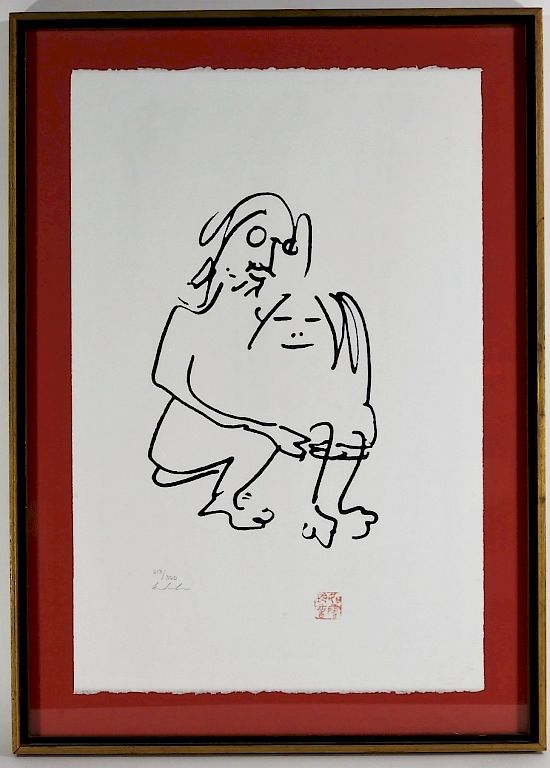 Appraisal: PC John Lennon Signed Serigraph Lithograph Group John Lennon New