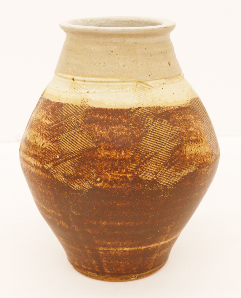 Appraisal: Warren Mackenzie - American ''Textured Vase'' Stoneware ''x '' A