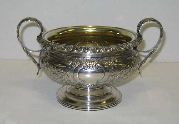 Appraisal: S C YOUNGE CO SHEFFIELD Late Georgian sterling silver two-handled