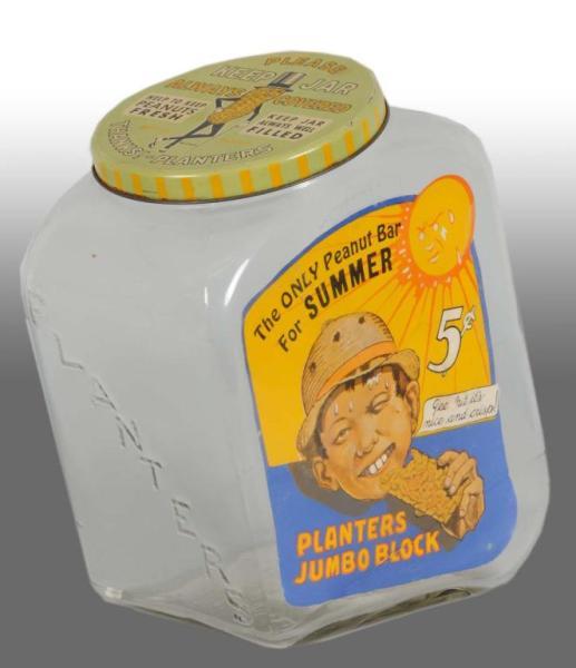 Appraisal: Planters Peanut Mr Peanut Streamline Jar Label Description Circa s