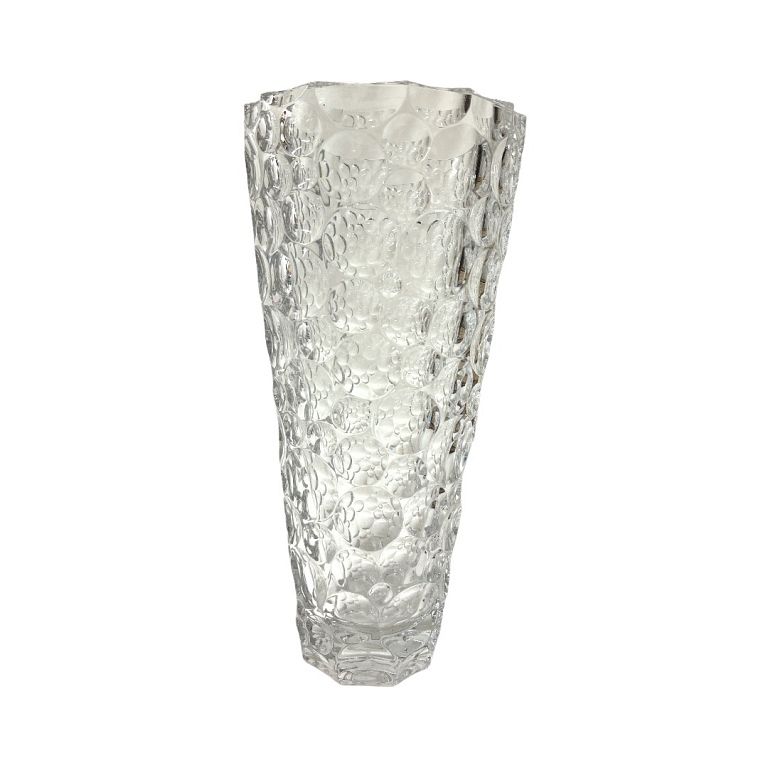 Appraisal: Tall Lalique Crystal vase Heavy Lalique signature vase with bubbles