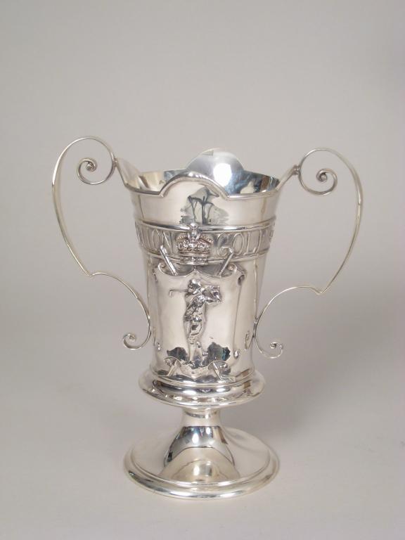 Appraisal: A George V two handled Golfing Trophy Coronation Golf Cup