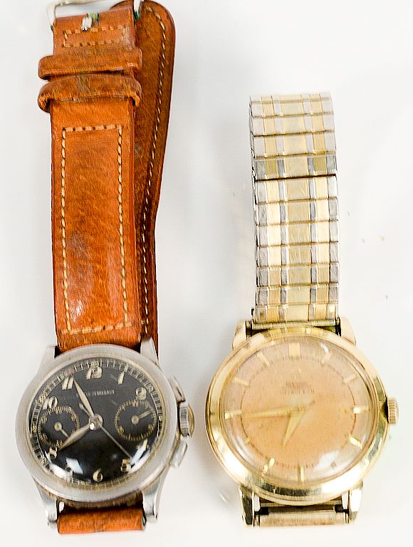 Appraisal: Two vintage mens wristwatches including an Omega Automatic dial marked