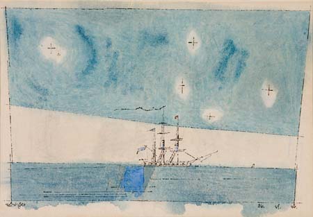 Appraisal: LYONEL FEININGER Schiffe Abend am Meer Watercolor and black ink