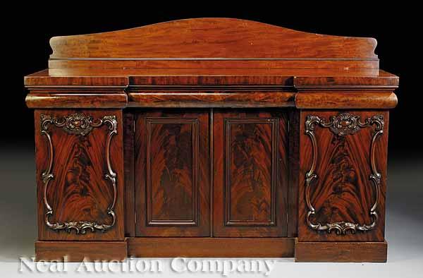 Appraisal: A William IV Carved Mahogany Sideboard early th c the