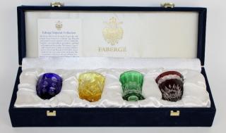 Appraisal: Set of Faberge cordial glasses in case Set of Faberge