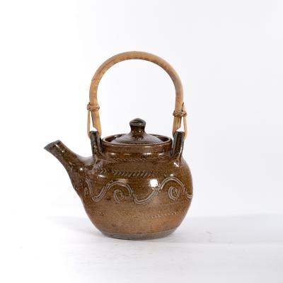 Appraisal: Ray Finch Winchcombe Pottery a salt glaze teapot and cover